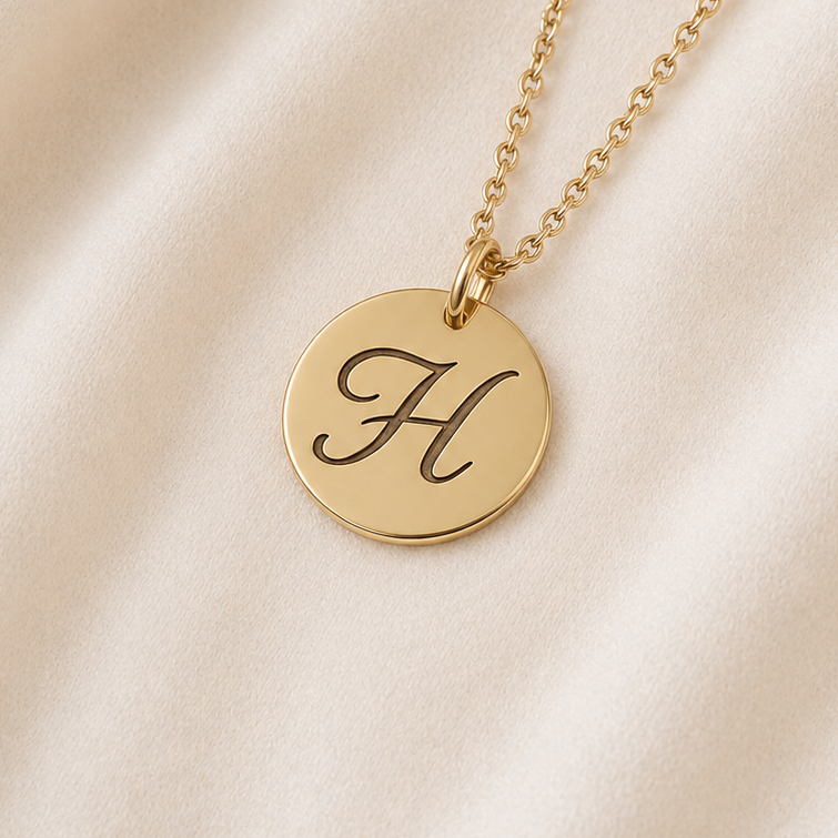 Egy jel – Gravírozott monogram medál