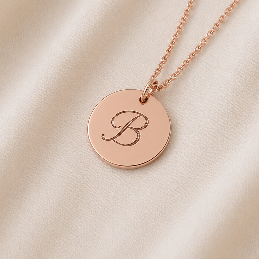 Egy jel – Gravírozott monogram medál